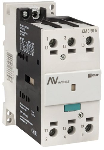 Контактор EKF Averes КМЭ 3п 3НО 50А 230В тип АС3  картинка